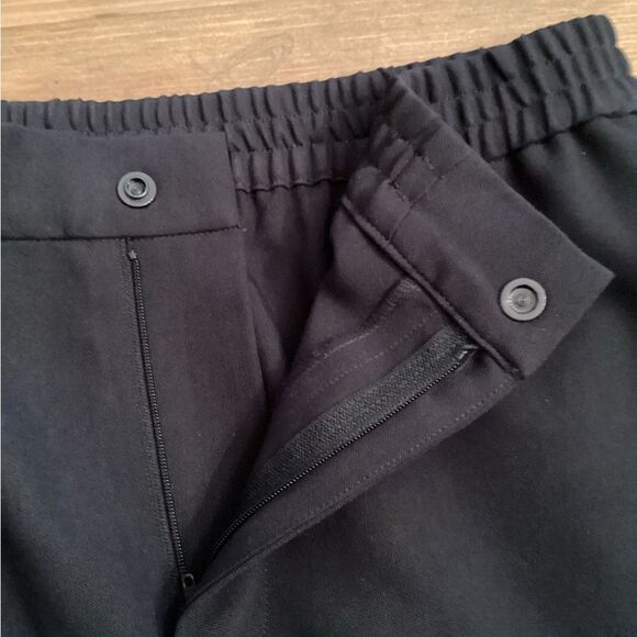 WAYF SIZE MEDIUM BLACK HIGH RISE WIDE LEG CARGO TROUSERS - Picture 6 of 9